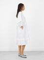 The Alice Dress Optic White from Skall at Couverture and The Garbstore 
model side