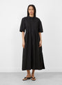 The Dot Shirtdress Black from Skall at Couverture and The Garbstore 
model front