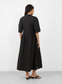 The Dot Shirtdress Black from Skall at Couverture and The Garbstore 
model back