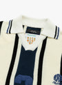 Knitted Soccer Shirt Navy from Rice Nine Ten at Couverture & The Garbstore
collar 