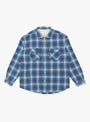 Shadow Plaid Shirt Blue from Khakis (2020) at Couverture & The Garbstore
front 