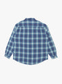 Shadow Plaid Shirt Blue from Khakis (2020) at Couverture & The Garbstore back 