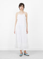 The Fiore Strap Dress comes in Optic White from Skall Studio at Couverture & The Garbstore
model front 