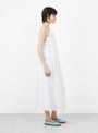 The Fiore Strap Dress comes in Optic White from Skall Studio at Couverture & The Garbstore
model side