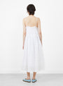 The Fiore Strap Dress comes in Optic White from Skall Studio at Couverture & The Garbstore
model back