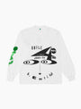 The Joax Long Sleeve T-Shirt in White from B.eautiful at Couverture and The Garbstore 
ghost 