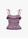 Flor Top Purple from RENATA BRENHA at Couverture & The Garbstore 
front 