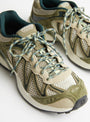 The W XT Whisper Embroidery Deep Lichen Green, Eucalyptus and Butterfly from Salomon at Couverture and The Garbstore detail