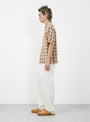 The Liam SS Plaid Shirt from Stüssy comes in Brown at Couverture & The Garbstore
model side