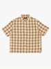 The Liam SS Plaid Shirt from Stüssy comes in Brown at Couverture & The Garbstore
front 