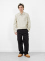 The Collared Work Jacket from Stüssy comes in Stone at Couverture & The Garbstore
model front