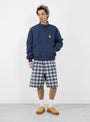 The Polar Fleece Lined Jacket from Stüssy comes in Navy at Couverture & The Garbstore
model front