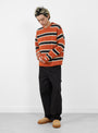 Striped Wool Sweater Umber