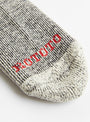 Pile Stripe Marl Socks Black & Beige from ROTOTO at Couverture & The Garbstore detail