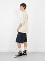 Cotton Linen Plaid Shorts Navy-Navy Gingham-SEDAN ALL-PURPOSE at Couverture & The Garbstore side model 
