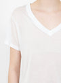 The V Neck Tee Shirt from Baserange comes in Undyed at Couverture & The Garbstore
model detail