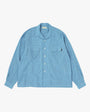 The Double Gauze Plaid Shirt from Sedan All-Purpose comes in Off White and Blue at Couverture & The Garbstore
front 