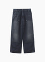 The Vintage Washed Double Knee from Sedan All-Purpose comes in Black at Couverture & The Garbstore
front