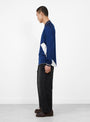The Reebok LS Game Shirt in Navy from Sedan All Purpose at Couverture and The Garbstore
model side