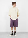 Carpenter Shorts-Purple-SEDAN ALL-PURPOSE at Couverture & The Garbstore model front