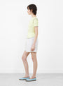 The Vein Tee Shirt from Baserange comes in Iguaca Lime at Couverture & The Garbstore
model side