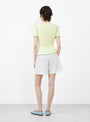 The Vein Tee Shirt from Baserange comes in Iguaca Lime at Couverture & The Garbstore
model back