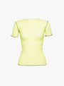 The Vein Tee Shirt from Baserange comes in Iguaca Lime at Couverture & The Garbstore
front 