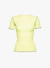 The Vein Tee Shirt from Baserange comes in Iguaca Lime at Couverture & The Garbstore
front 