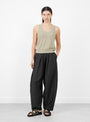The Linen and Cotton Flecked Tank Top from Cordera at Couverture & The Garbstore
model front