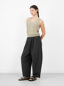 The Linen and Cotton Flecked Tank Top from Cordera at Couverture & The Garbstore
model side