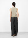The Linen and Cotton Flecked Tank Top from Cordera at Couverture & The Garbstore
model back