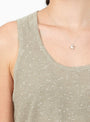 The Linen and Cotton Flecked Tank Top from Cordera at Couverture & The Garbstore
model detail