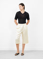 The Cotton Embroidered Top from Cordera comes in Black at Couverture & The Garbstore
model front