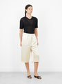 The Cotton Embroidered Top from Cordera comes in Black at Couverture & The Garbstore
model side