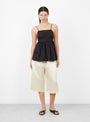 The Cotton Embroidered Top from Cordera comes in Black at Couverture & The Garbstore
model front