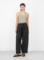 The Maxi Pants from Cordera come in Espresso at Couverture & The Garbstore
model front