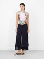 The Thelma Pleated Top from Julia Heuer comes in Maris at Couverture & The Garbstore
model front 