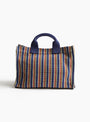 Mini Cabas n45 Roma Midnight Blue from Moismont at Couverture & The Garbstore back 