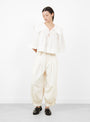Lois Twill Pants Cream from Sea at Couverture & The Garbstore 
model front