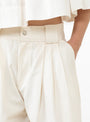 Lois Twill Pants Cream from Sea at Couverture & The Garbstore 
model detail