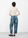 Everyday Roll Up Jeans Blue from Minä Perhonen at Couverture & The Garbstore
model back