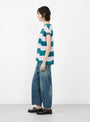 The Wind Flag T-Shirt from Minä Perhonen comes in Pink at Couverture & The Garbstore
model side
