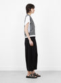 Faintly Knit Vest Navy Mix from Minä Perhonen at Couverture & The Garbstore
model side