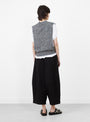 Faintly Knit Vest Navy Mix from Minä Perhonen at Couverture & The Garbstore
model back