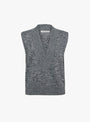 Faintly Knit Vest Navy Mix from Minä Perhonen at Couverture & The Garbstore
front 