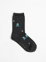 Troll Socks Charcoal from Minä Perhonen at Couverture & The Garbstore
front 