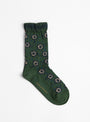 Candy Flower Socks Green from Minä Perhonen at Couverture & The Garbstore
front 