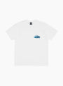 The Wave Oval Tee from Stüssy comes in White at Couverture & The Garbstore
front 