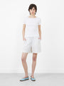The Anna Cap Sleeve Tee from Skall Studio comes in Optic White at Couverture & The Garbstore
model front 