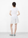 The Anna Cap Sleeve Tee from Skall Studio comes in Optic White at Couverture & The Garbstore
model back